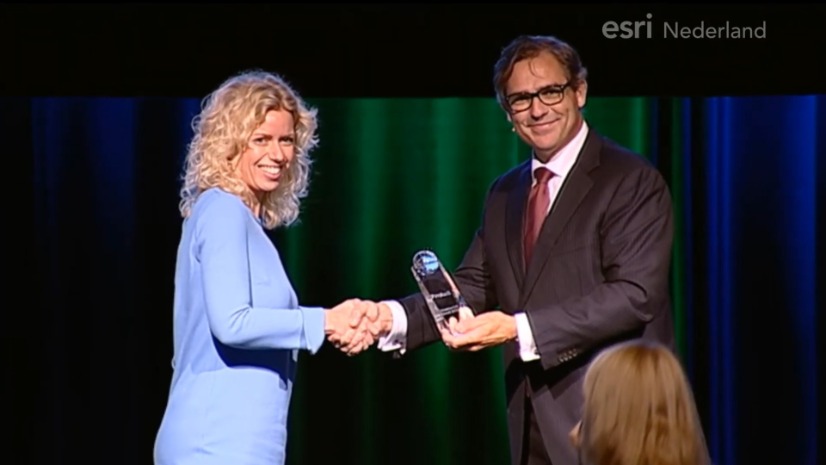 Esri GIS Conferentie 2016 – Uitreiking Enterprise GIS Award aan ProRail