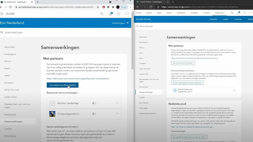 Esri GIS Conferentie 2021: Samenwerken door gebruik van Collaboration mogelijkheden in ArcGIS (Esri Nederland)