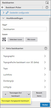 Breid de basiskaarten uit