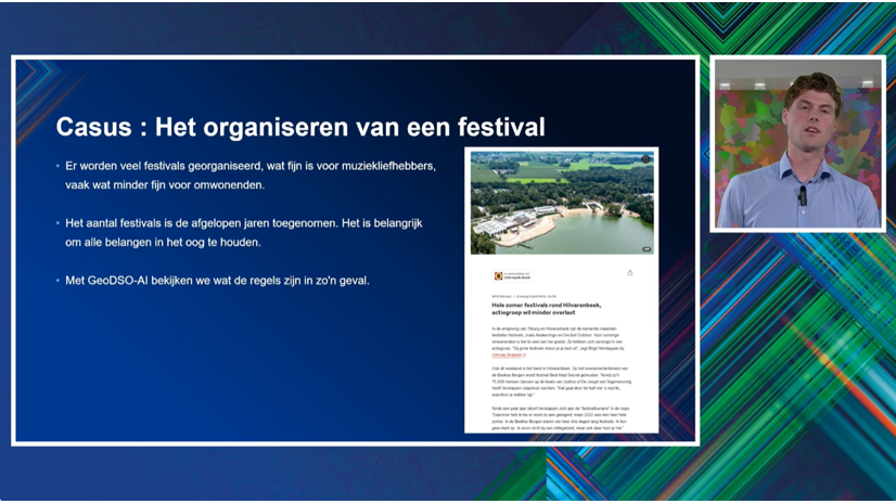 Demo casus: Het organiseren van een festival met GeoDSO en GeoDSO-AI