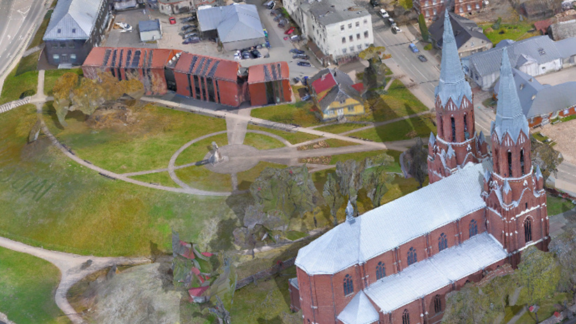 Sukurtas detalus Anykščių miesto ortofotografinis pagrindas ir 3D virtualusis modelis