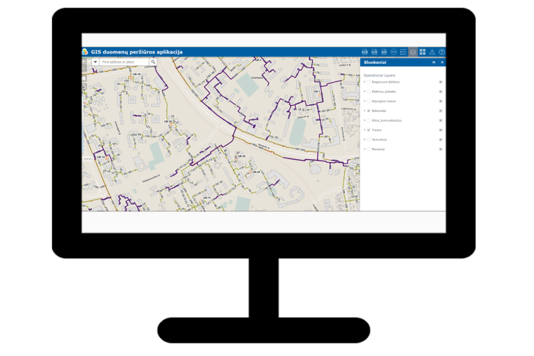Alytaus šilumos tinklų ArcGIS online žemėlapiai