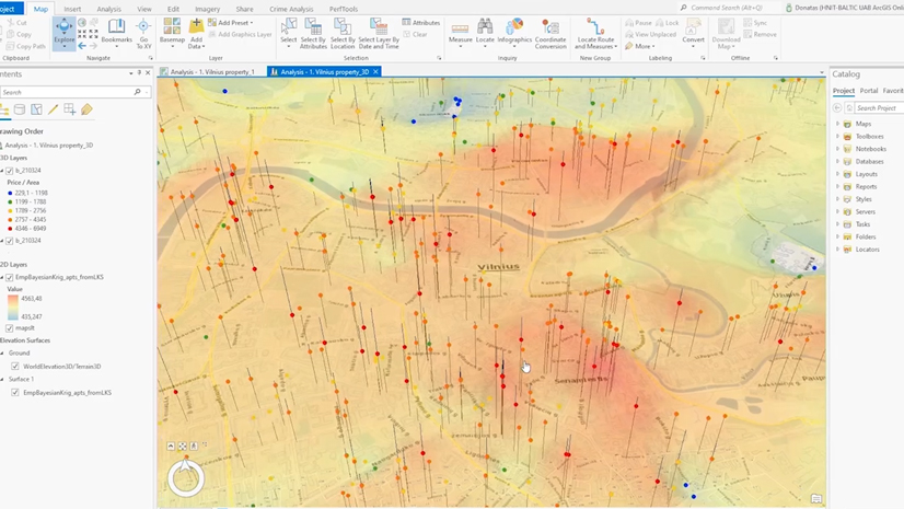 Erdvinė analizė (Spatial analysis) | Demo @Lietuvos Esri naudotojų konferencija 2022