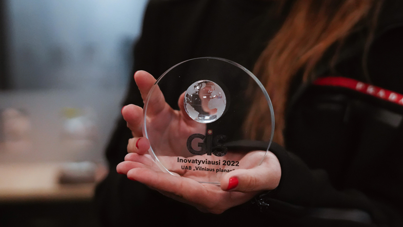 Vilniaus planui – išskirtinis Lietuvos GIS bendruomenės įvertinimas