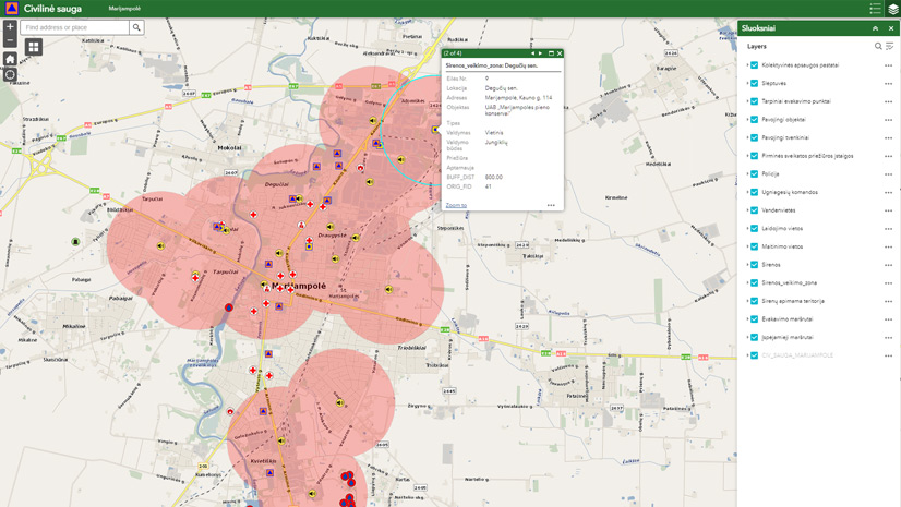 GIS panaudojimas kolektyvinės apsaugos statinių ir priedangų administravimui