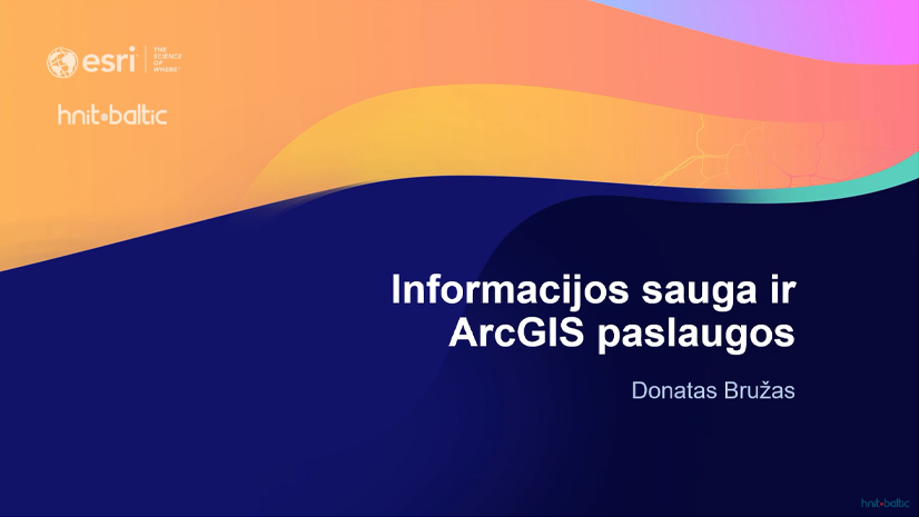 Informacijos sauga ir ArcGIS paslaugos