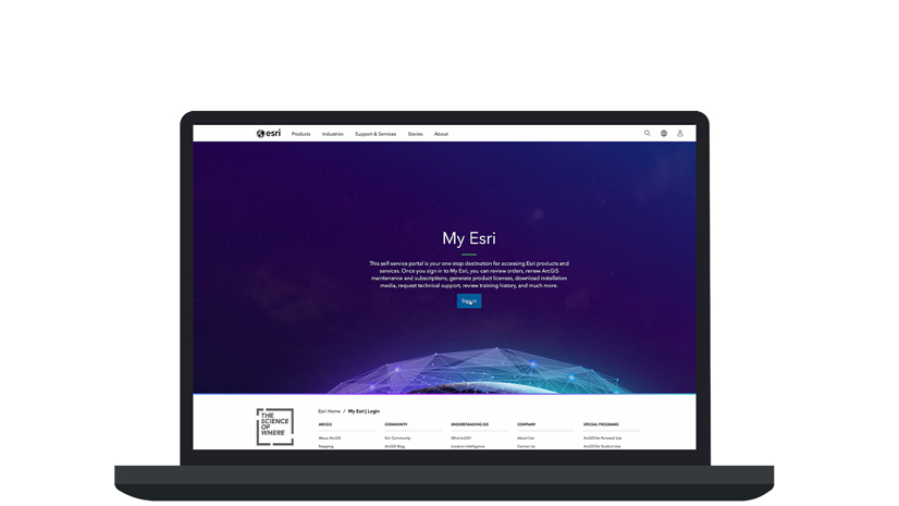 ArcGIS Online paskyros administravimas ir My Esri svetainės naudojimas