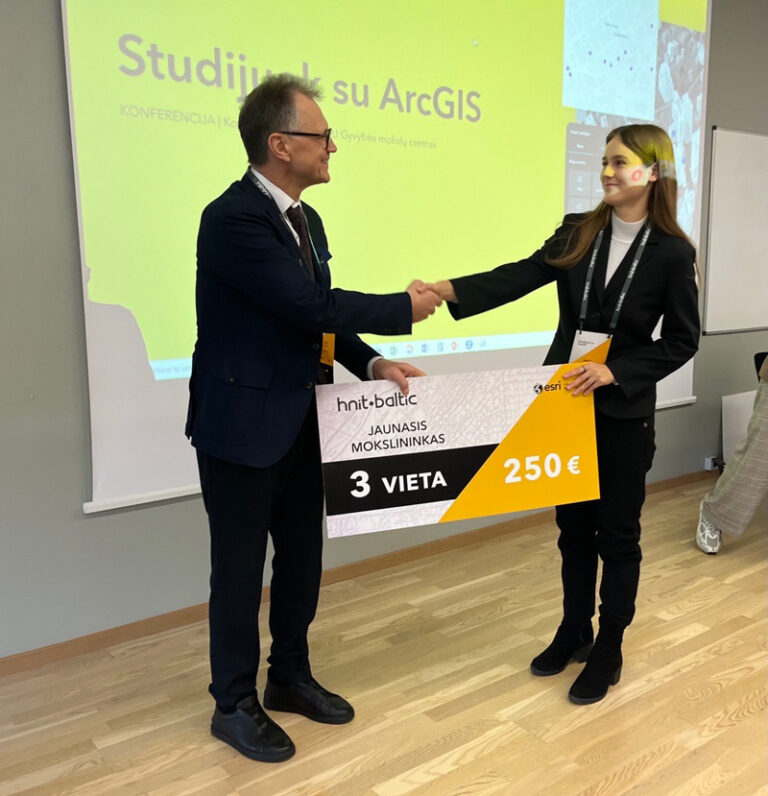 Trečia vieta atiteko Gretai Vasiliauskaitei iš Vilnius Tech universiteto