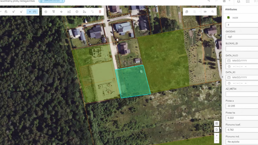 Demonstracija | ArcGIS Web Editor