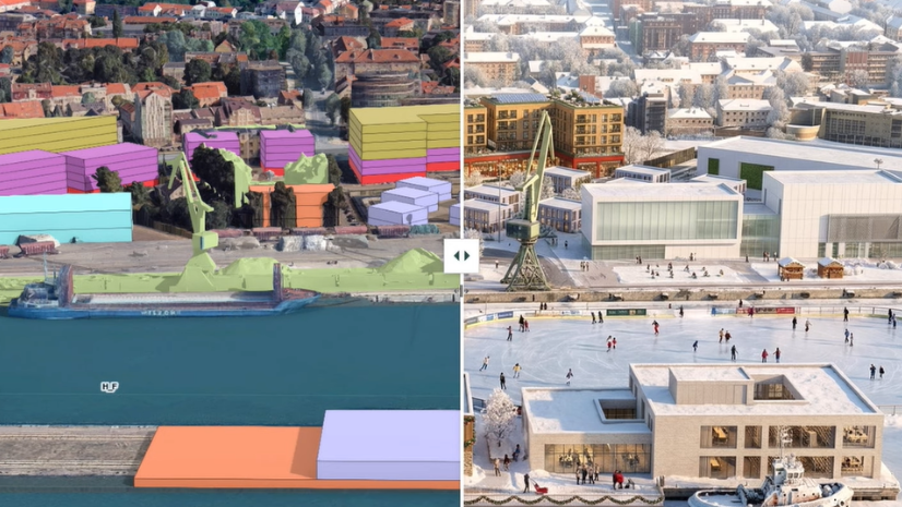 Demonstracija | Klaipėdos Žiemos uosto vystymas naudojant ArcGIS Urban ir CityEngine
